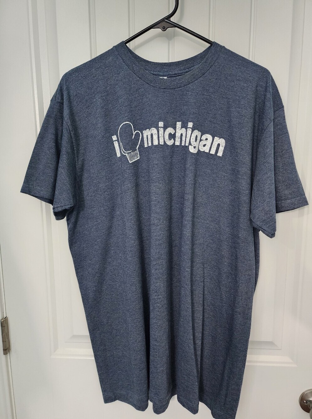 Michigan Graphic Short Sleeve Tee in Navy, Size XL